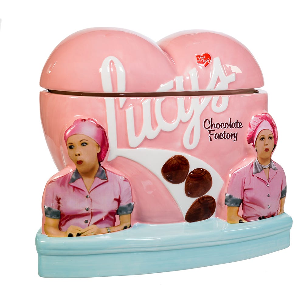 Kurt Adler I Love Lucy Chocolate Factory Cookie Jar
